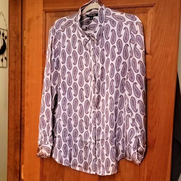 Chadwicks Tops - Paisley, silky blouse